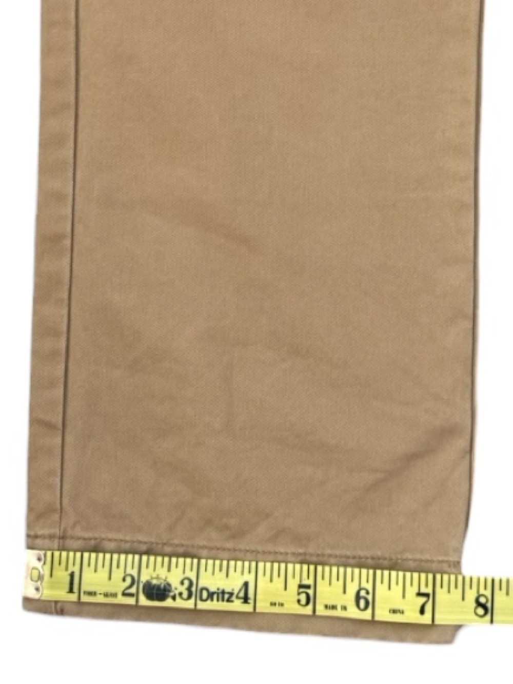 J. Crew 770 Straight Broken-In Chino Pants Khaki Tan 34x34 100% Cotton - Picture 13 of 15